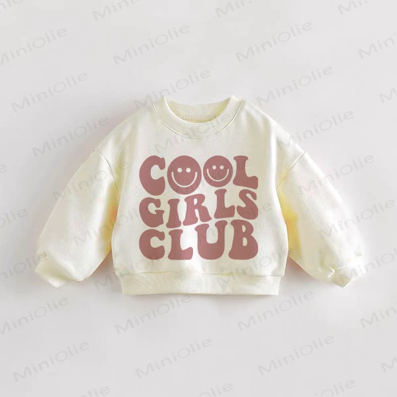 COOL GIRLS CLUB幼児用スウェットシャツ - クリーム - 3～5歳 - image 1