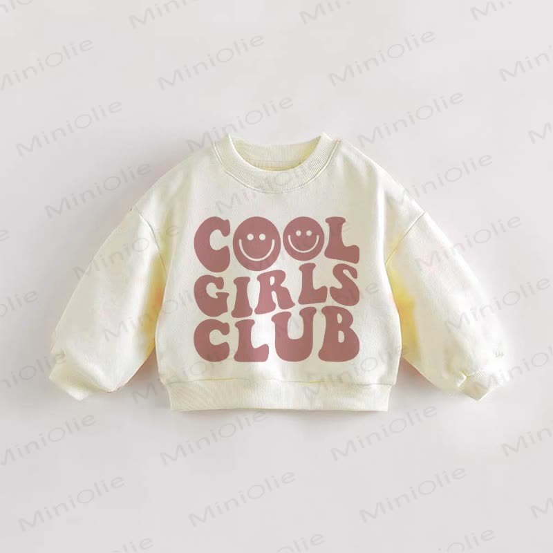 COOL GIRLS CLUB幼児用スウェットシャツ - クリーム - 3～5歳 - image 1