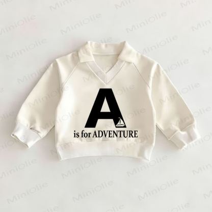 A IS FOR ADVENTUREベビーホワイトポロトップ - 白 - 2～3歳 - image 1