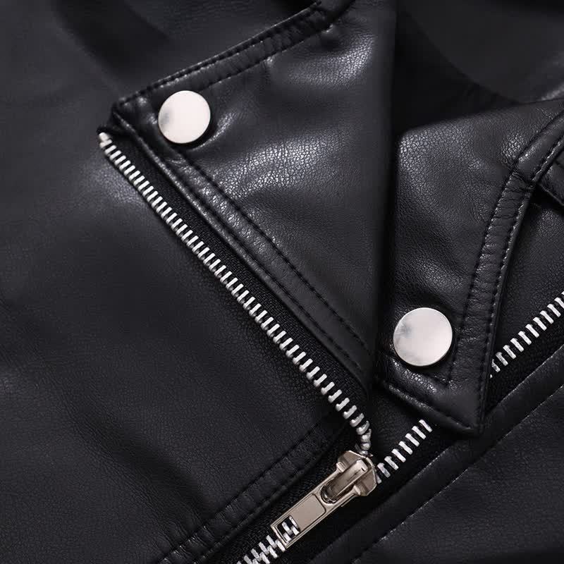 幼児用女の子用フェイクレザージャケット - image 5