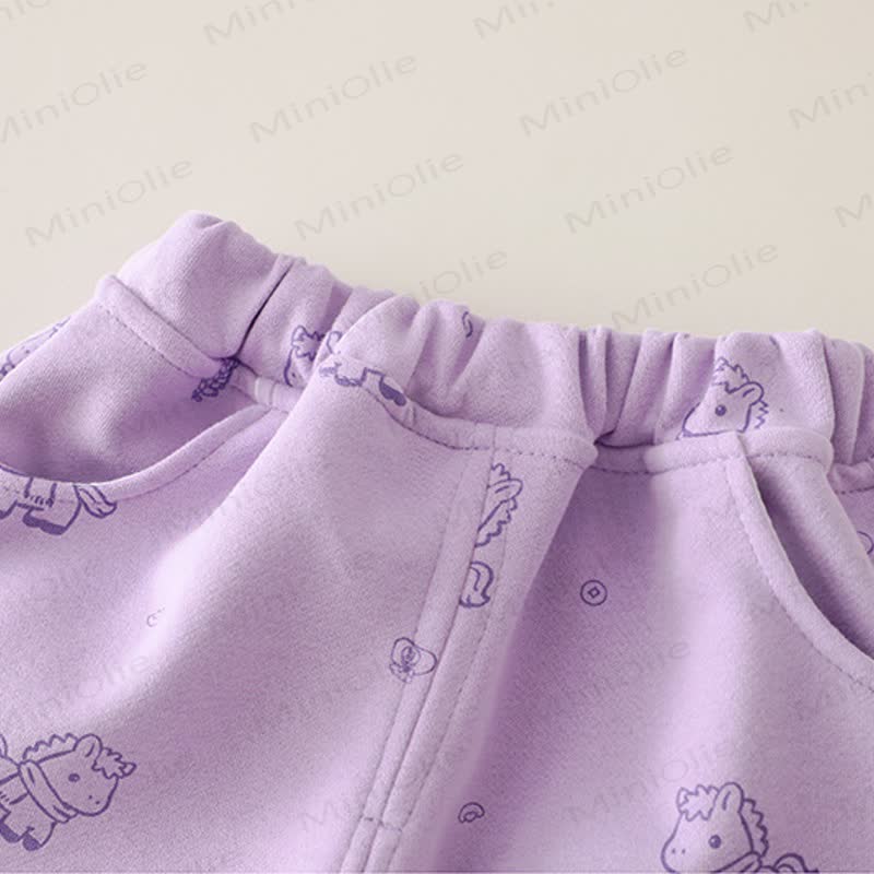 ベビー 幼児 女の子 馬柄 リボン チェック柄 2点セット - image 15