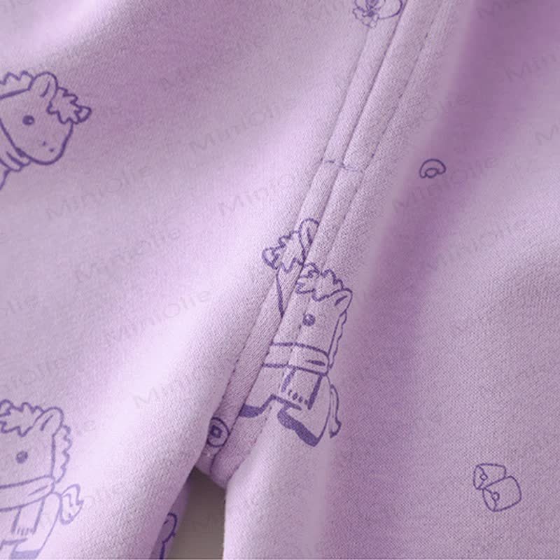 ベビー 幼児 女の子 馬柄 リボン チェック柄 2点セット - image 16