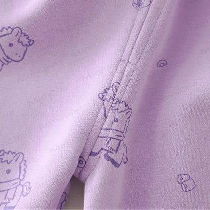 ベビー 幼児 女の子 馬柄 リボン チェック柄 2点セット - image 16