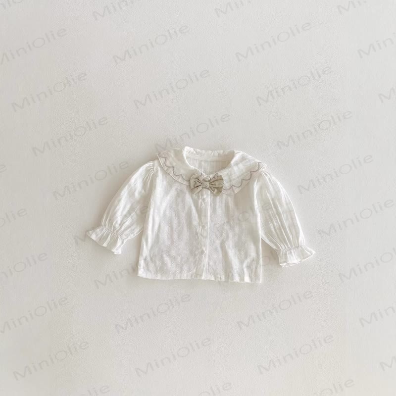 ベビー 幼児 女の子 フラワー チェック柄 リボン トップス＆スカート - image 4