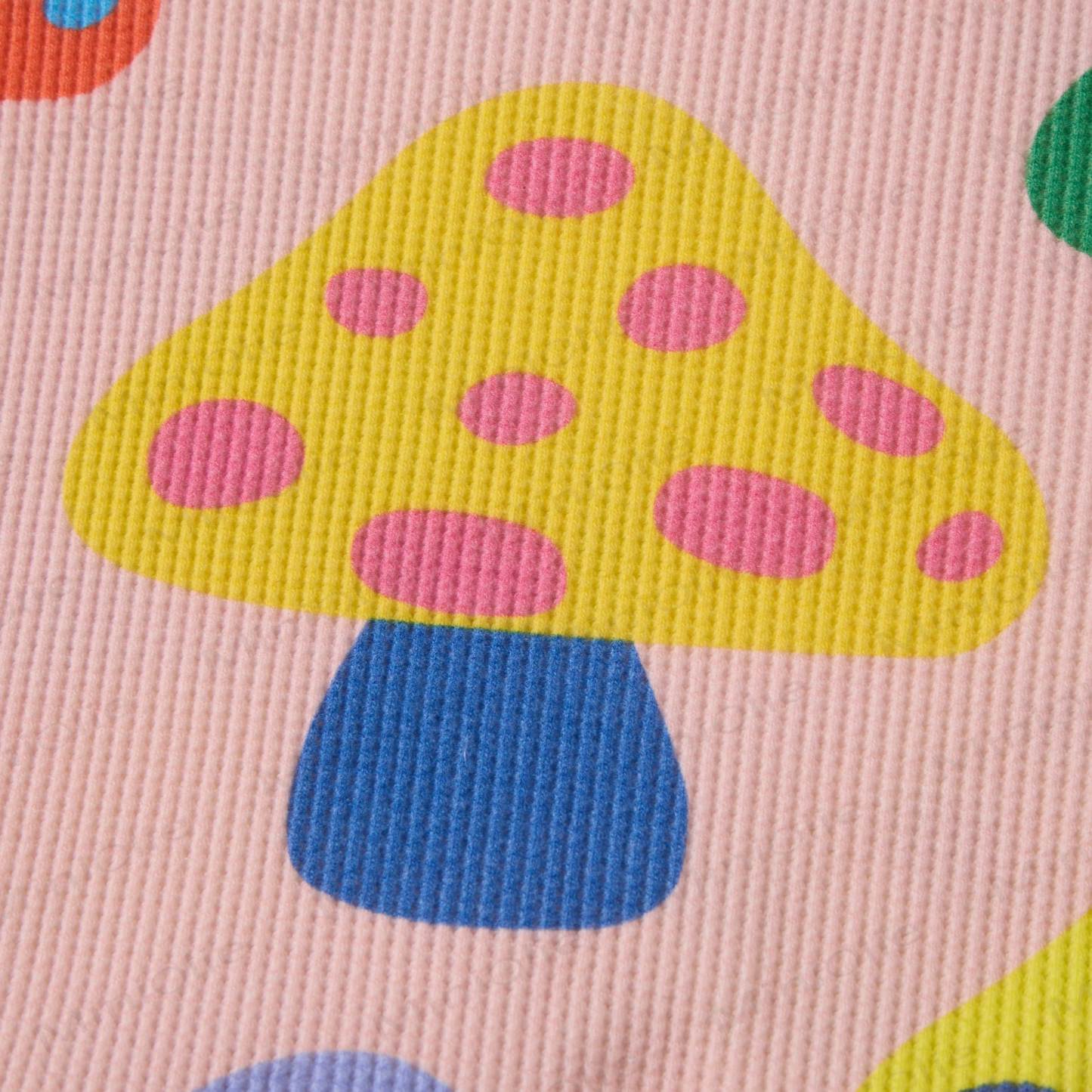 ベビーワッフル カラフルマッシュルーム スウェットシャツ 2点セット - image 4