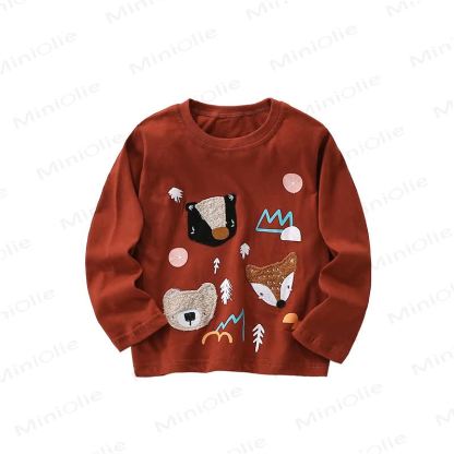 キッズアニマル刺繍Tシャツ - image 5