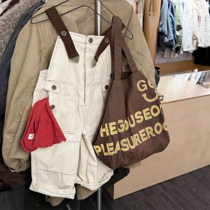 ベビー幼児女の子用無地オーバーオール - ベージュ - 8歳 - image 3