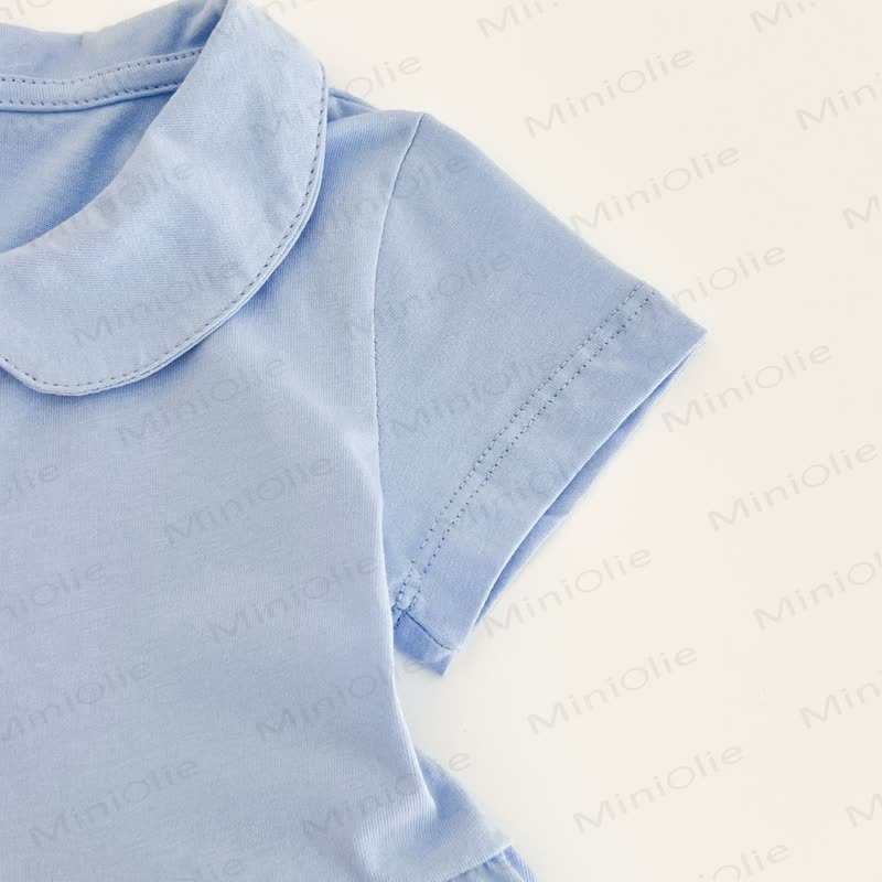 ベビー幼児女の子用ラペルニットフラワーDress - image 8