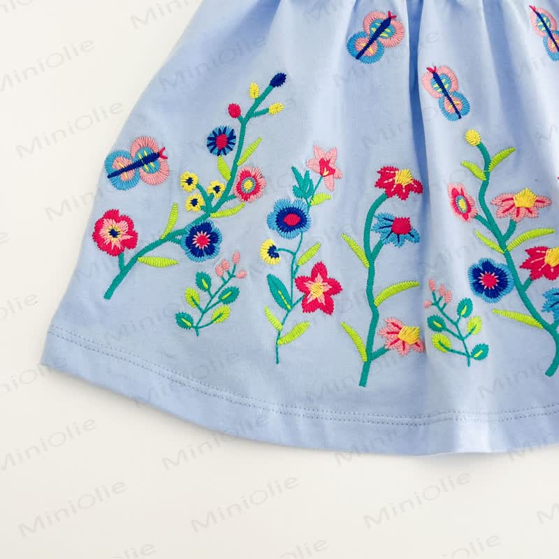 ベビー幼児女の子用ラペルニットフラワーDress - image 9