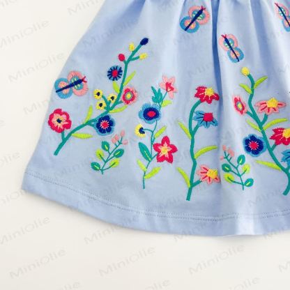 ベビー幼児女の子用ラペルニットフラワーDress - image 9