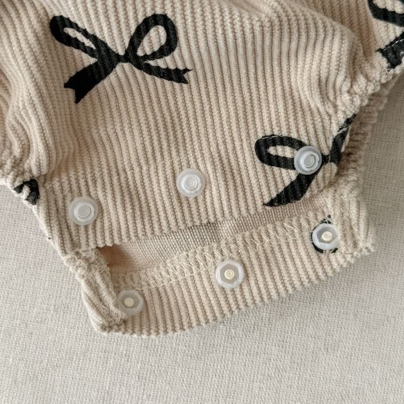 ベビー幼児女の子用ラペルボウDress/ボディスーツ - image 8