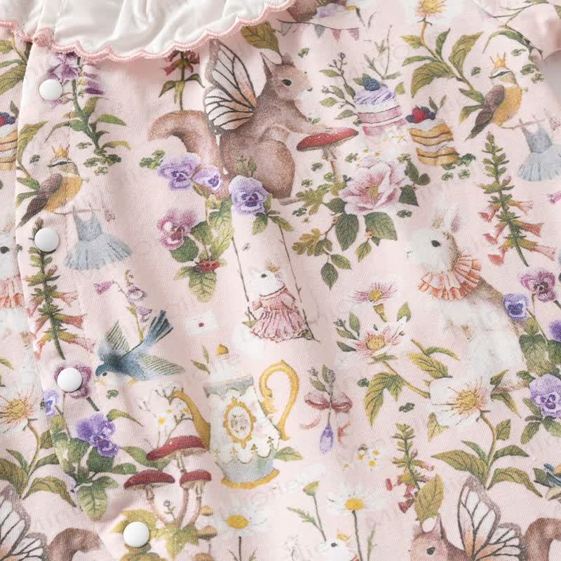 ベビーフローラルアニマルロンパース - image 11