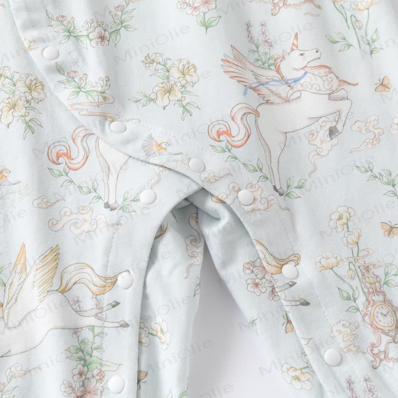 ベビーフローラルアニマルロンパース - image 5