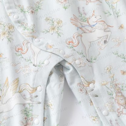 ベビーフローラルアニマルロンパース - image 5