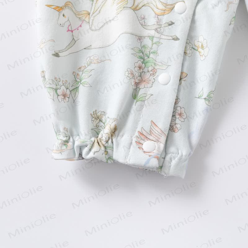 ベビーフローラルアニマルロンパース - image 6