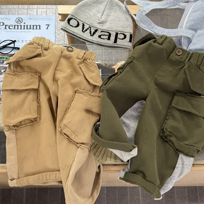 ベビー幼児用ワーカー無地パンツ - image 2