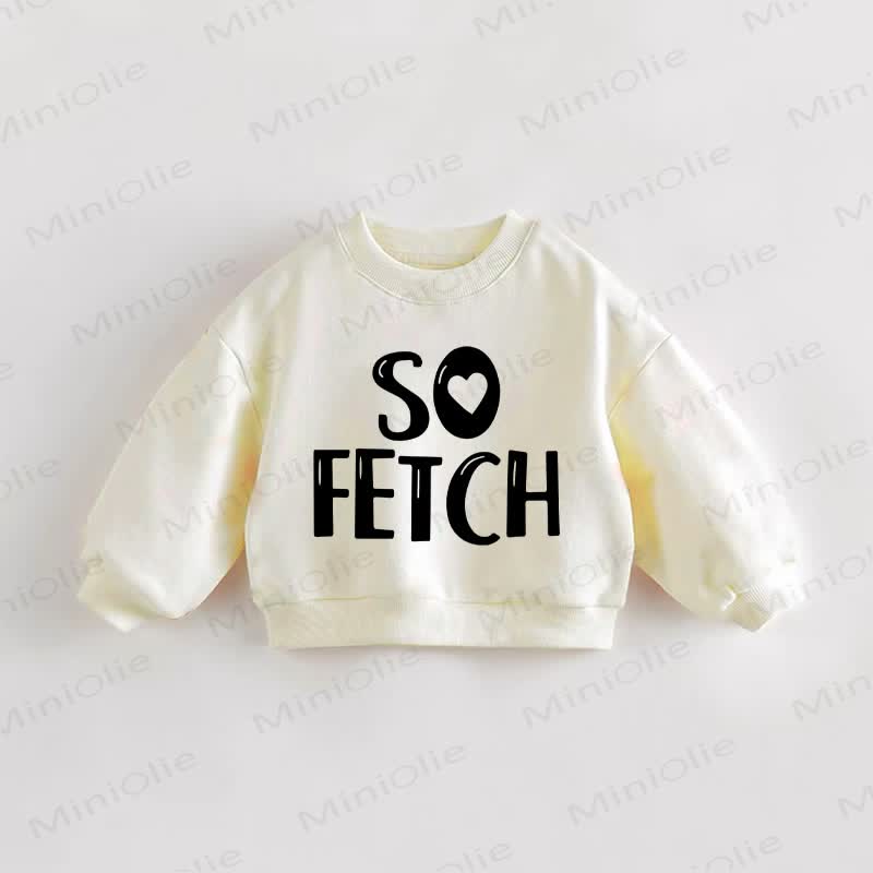 SO FETCHベビー幼児用スウェットシャツ - クリーム - 3～5歳 - image 1