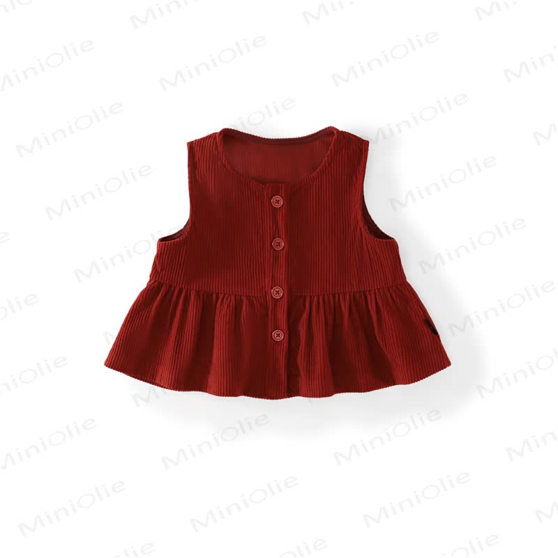 幼児用女の子用バニーリボンDress/コードタンクトップ - 赤いタンクトップ - 10歳 - image 4