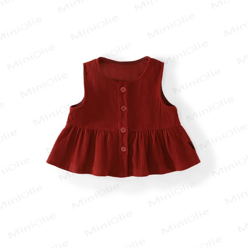 幼児用女の子用バニーリボンDress/コードタンクトップ - 赤いタンクトップ - 10歳 - image 4