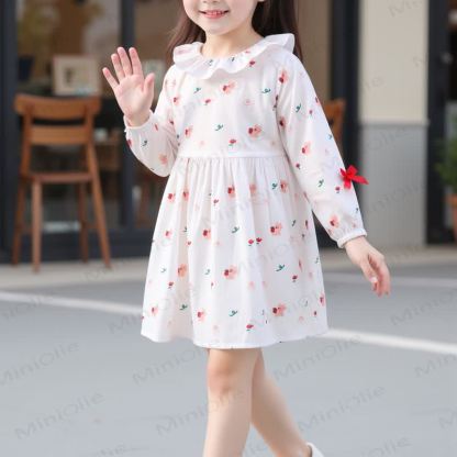 幼児用女の子用バニーリボンDress/コードタンクトップ - ベージュのDress - 10歳 - image 5