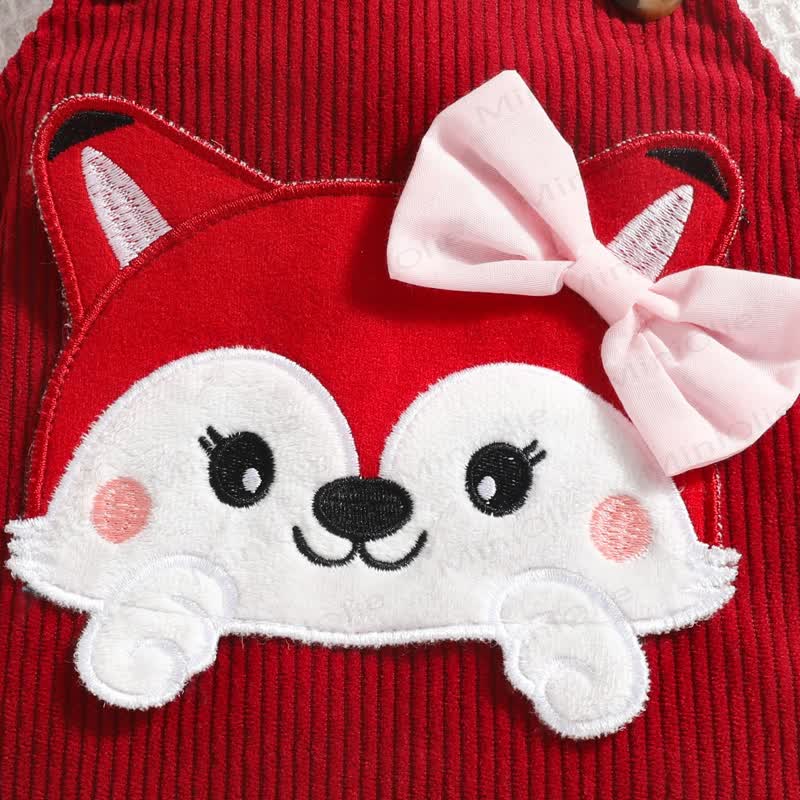 女の子用フォックスリボンコードDress＆ラブボディスーツ - image 16