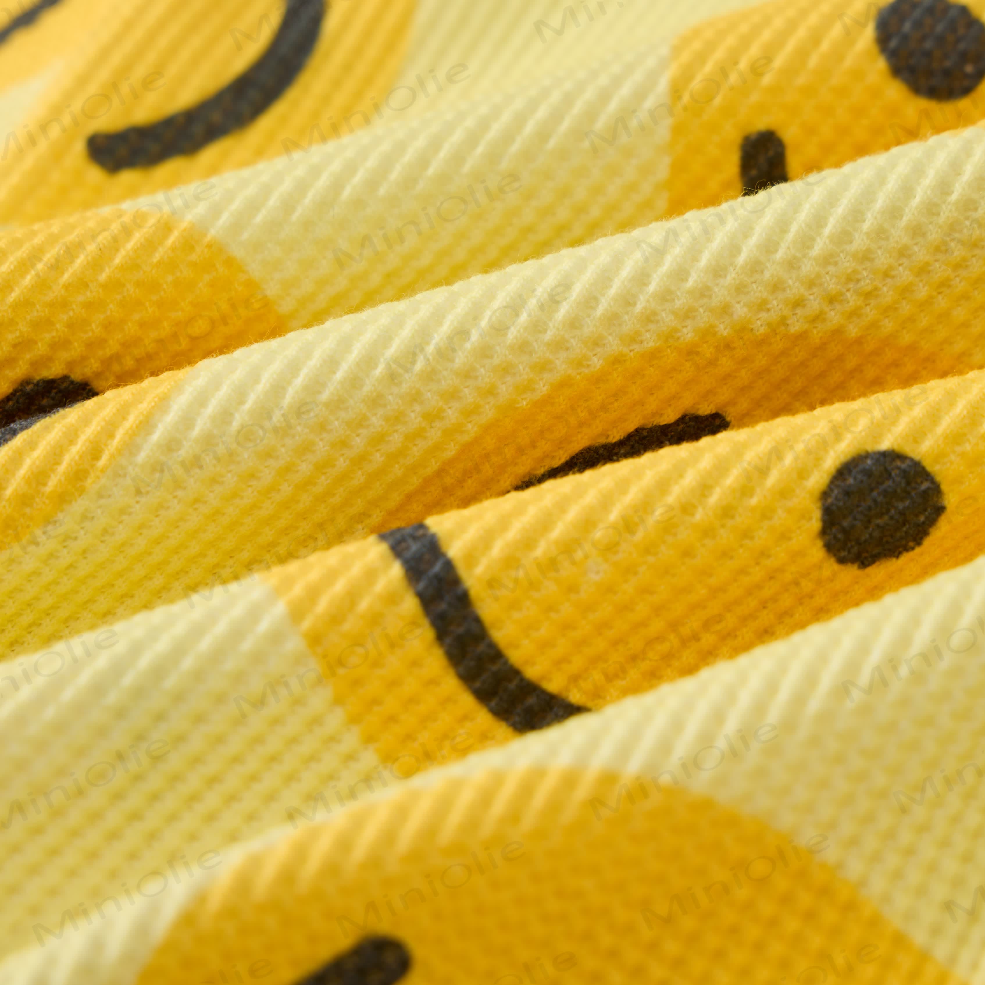 ベビーワッフルイエロースマイリーフェイススウェットシャツ2点セット - image 6