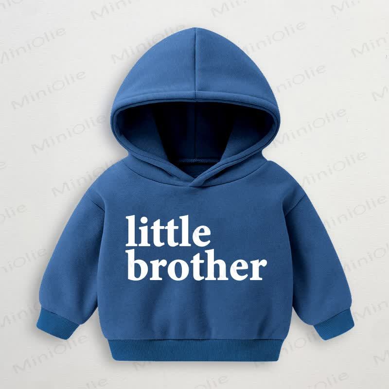BIG BROTHER/LITTLE BROTHERベビー 幼児用 ブルー パーカー スウェットシャツ - 弟 - 3～5歳 - image 2