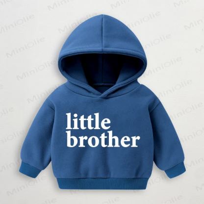 BIG BROTHER/LITTLE BROTHERベビー 幼児用 ブルー パーカー スウェットシャツ - 弟 - 3～5歳 - image 2