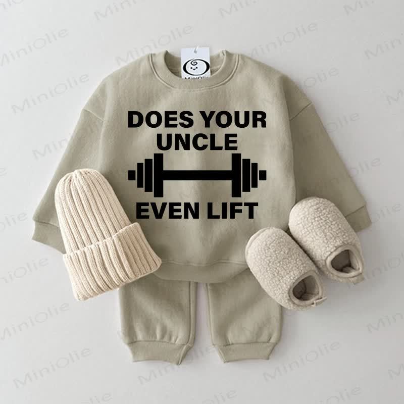 DOES YOUR UNCLE EVEN LIFTグレーグリーン 2ピースセット - グレーグリーン - 2～3歳 - image 1