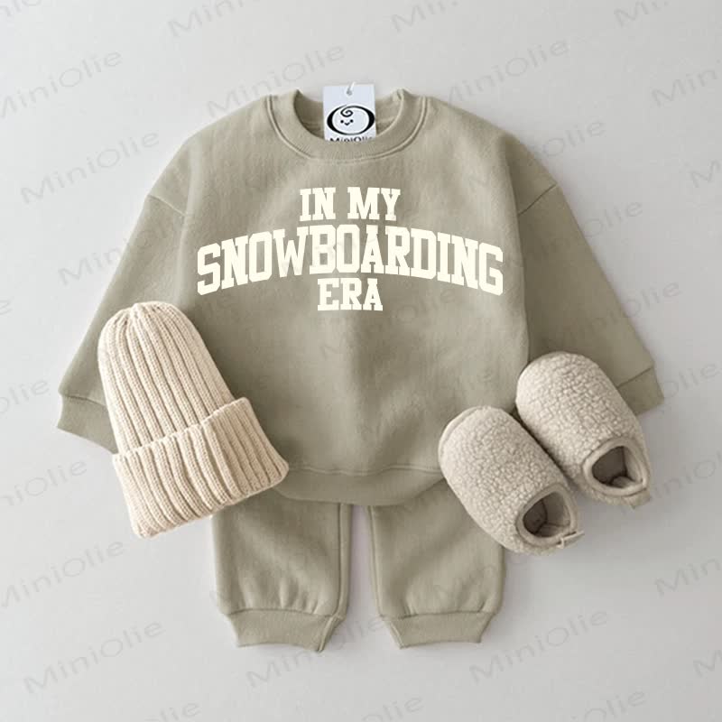 IN MY SNOWBOARDING ERAのベビー2点セット - グレーグリーン - 2～3歳 - image 1