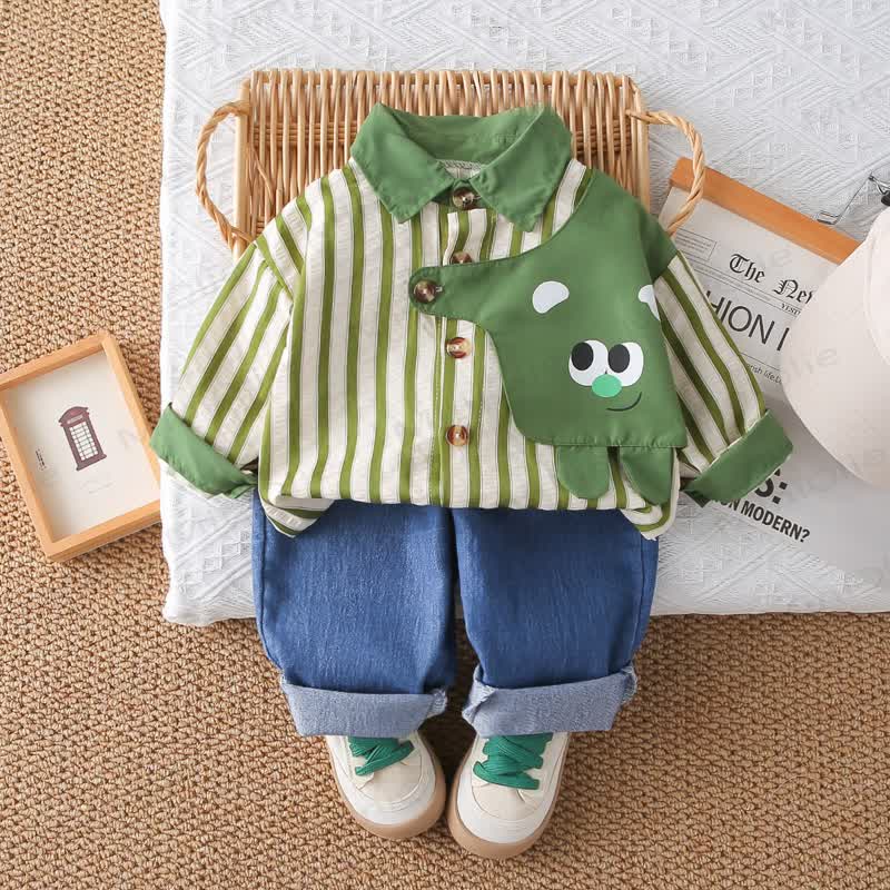 ベビー 幼児 男の子 ストライプ 2点セット - image 8