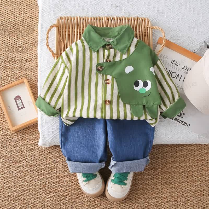 ベビー 幼児 男の子 ストライプ 2点セット - image 8