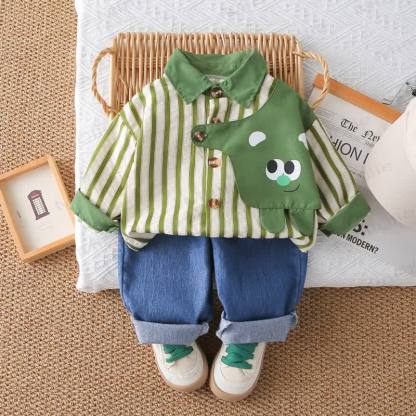 ベビー 幼児 男の子 ストライプ 2点セット - image 8