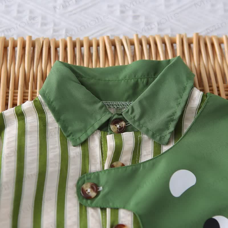 ベビー 幼児 男の子 ストライプ 2点セット - image 9