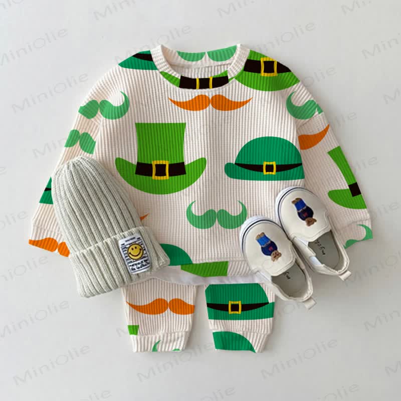 ベビー幼児用帽子ワッフル2点セット - アプリコット - 3～5歳 - image 1