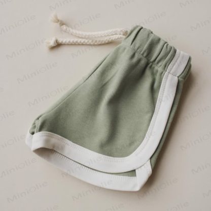 女の子用無地ショートパンツ - 緑 - 3～5歳 - image 7