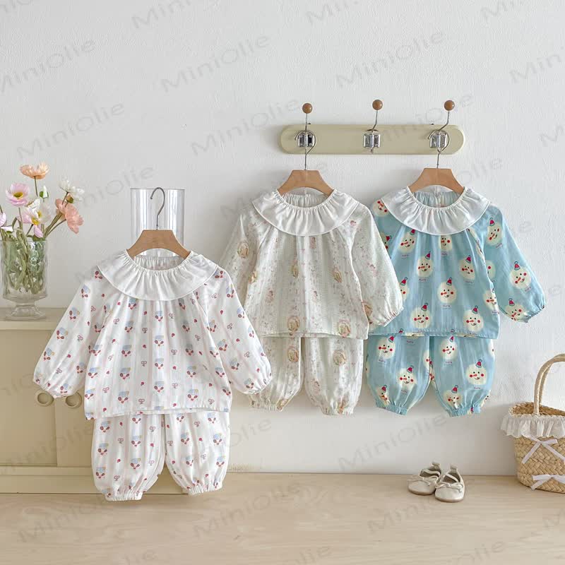 ベビー幼児女の子用2ピースラペルセット - image 1