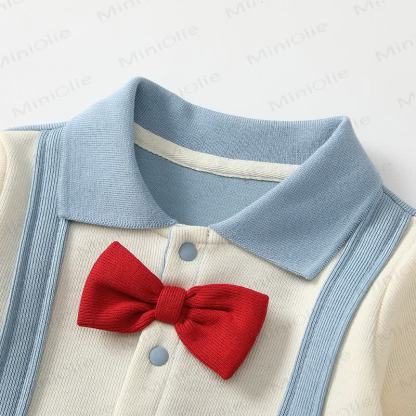 ベビーフェイク 2ピース パピーボウロンパース - image 3