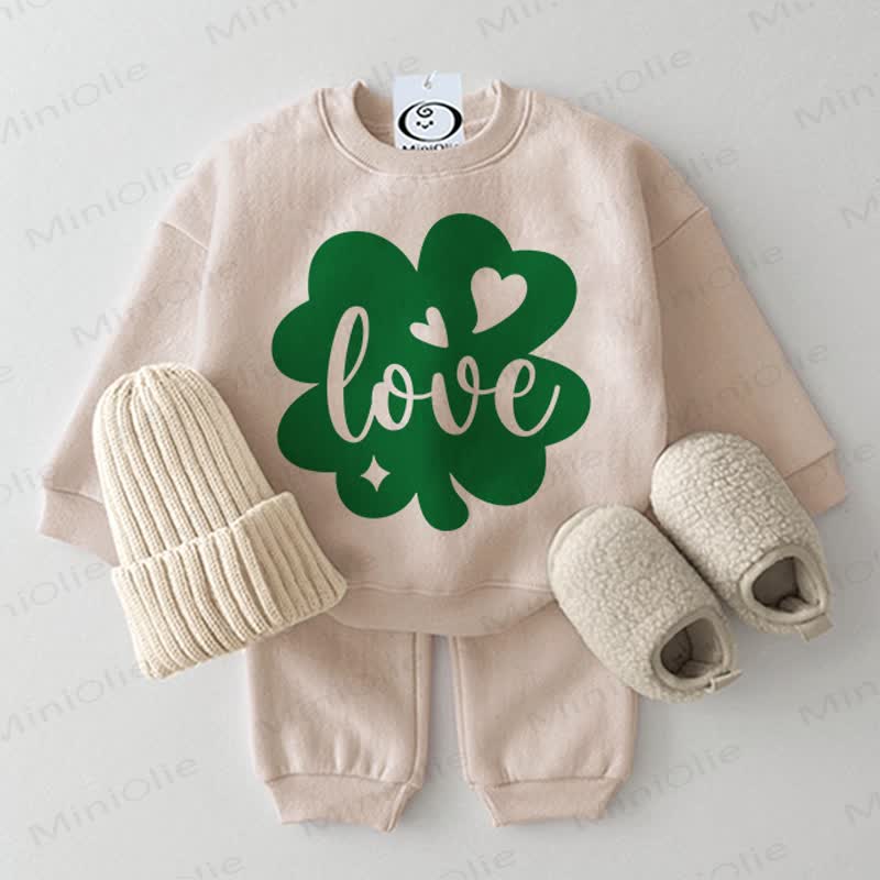 LOVEベビークローバー ベージュ 2点セット - ベージュ - 2～3歳 - image 1