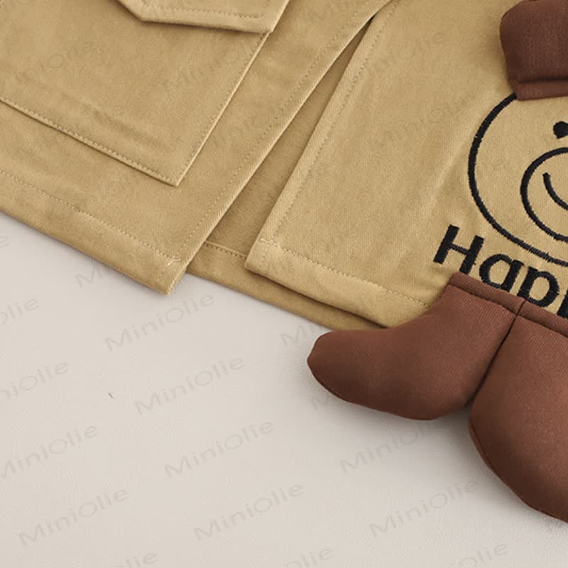 HAPPY幼児 男の子 ストライプ ドッグ 3ピース ニットセット - image 10