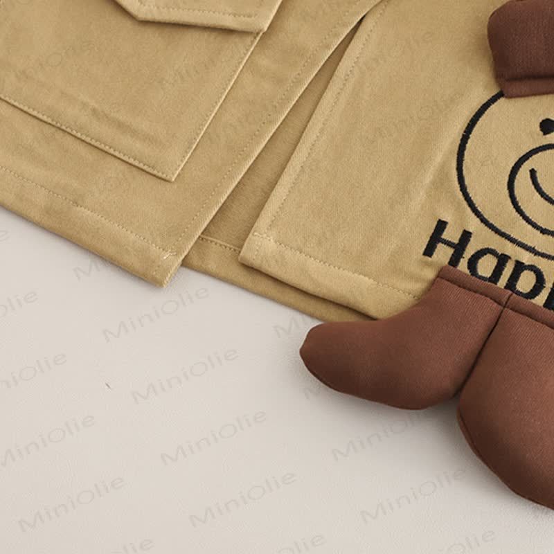 HAPPY幼児 男の子 ストライプ ドッグ 3ピース ニットセット - image 10