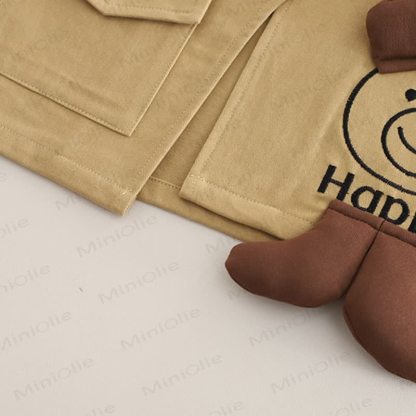 HAPPY幼児 男の子 ストライプ ドッグ 3ピース ニットセット - image 10