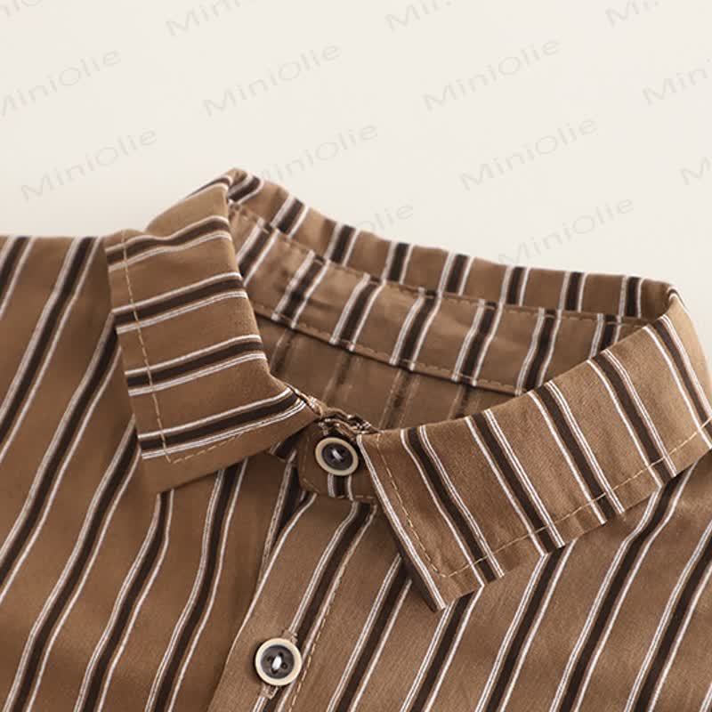 HAPPY幼児 男の子 ストライプ ドッグ 3ピース ニットセット - image 12