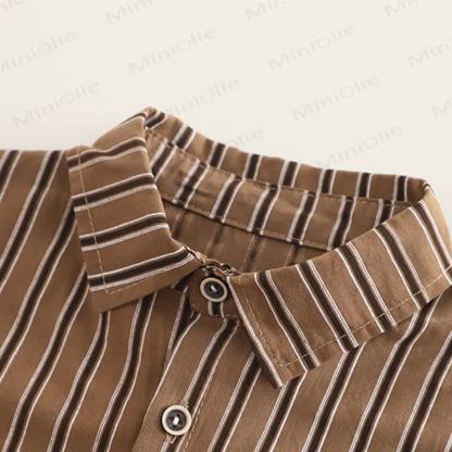 HAPPY幼児 男の子 ストライプ ドッグ 3ピース ニットセット - image 12