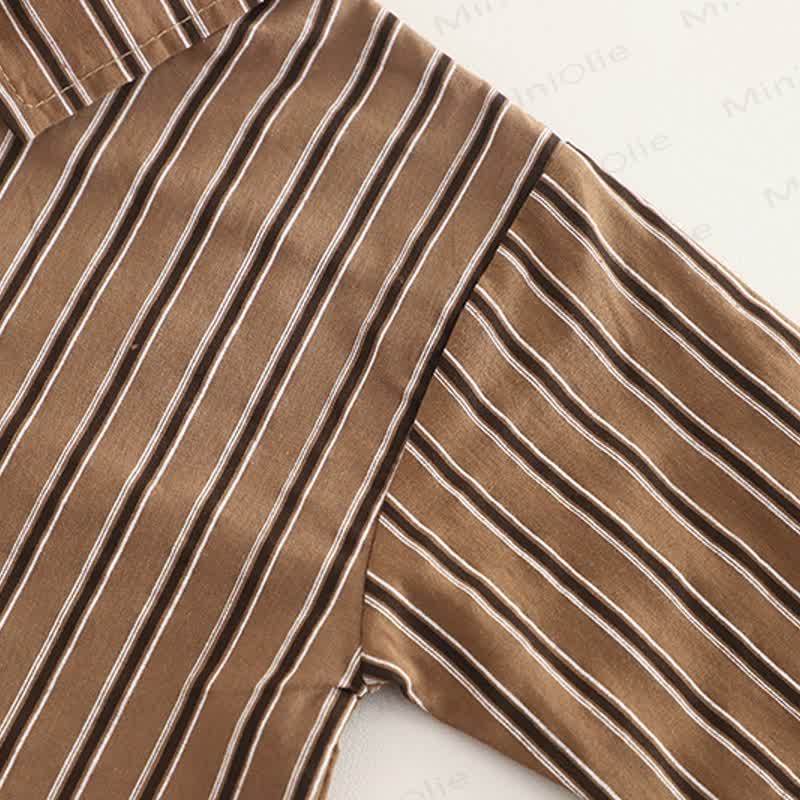 HAPPY幼児 男の子 ストライプ ドッグ 3ピース ニットセット - image 14