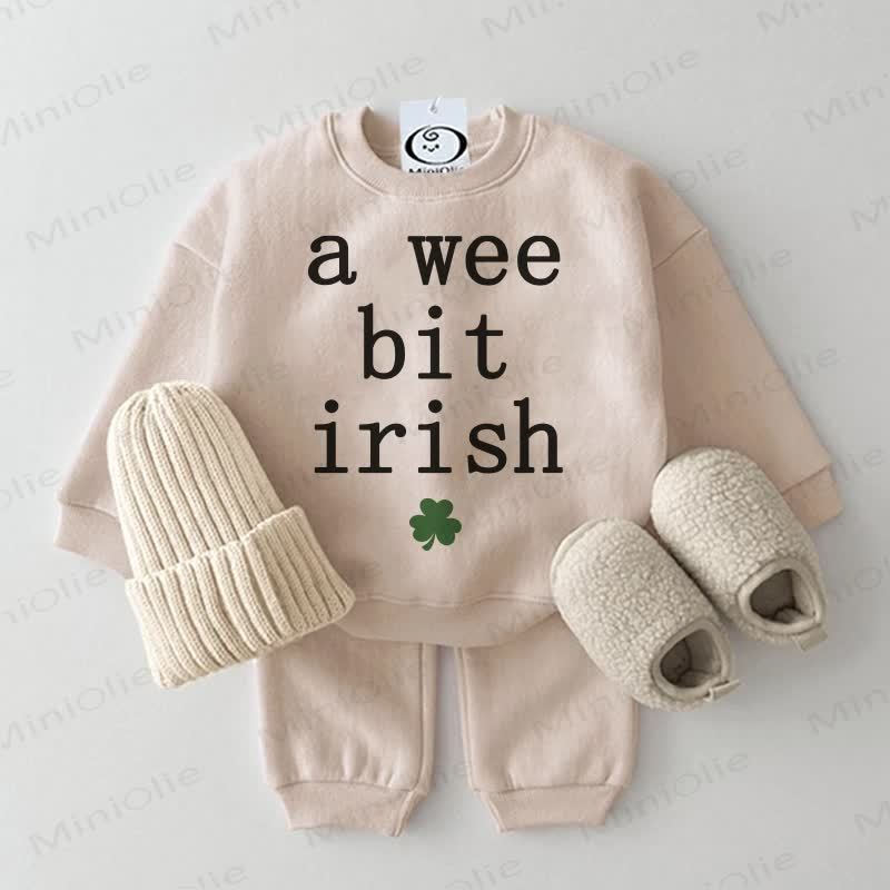 A WEE BIT IRISHベビー 2ピース ベージュセット - ベージュ - 2～3歳 - image 1