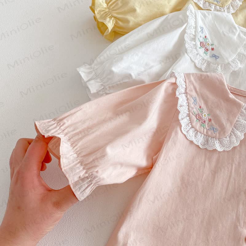 ベビー幼児用花柄刺繍Tシャツ - image 12