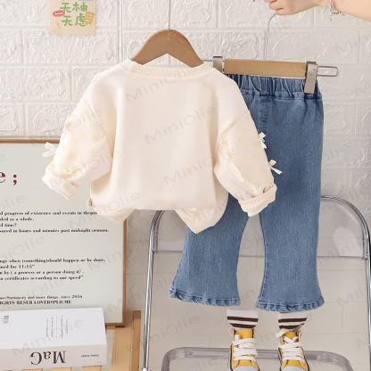 WORLD IS MINE幼児 女の子 フラワー ボウ スマイリー 2点セット - image 4