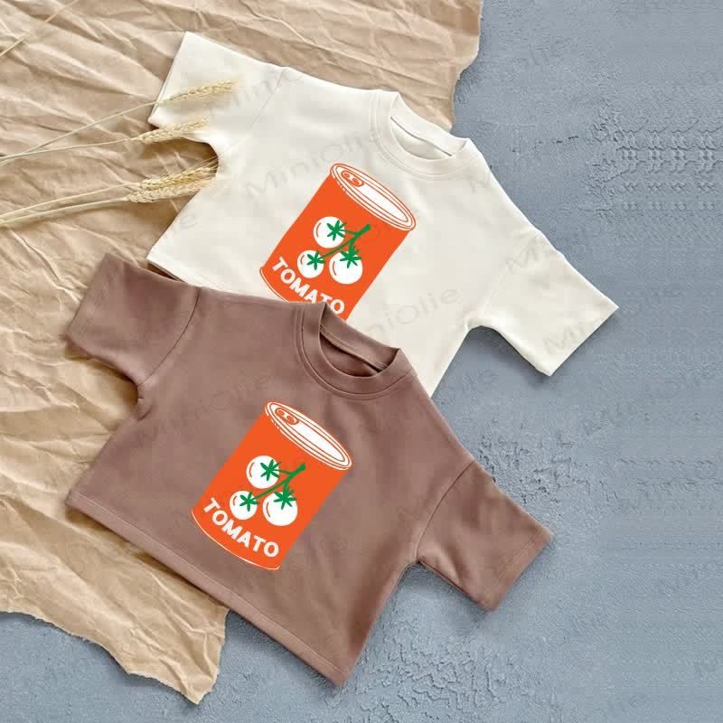 ベビー缶詰トマト サマーカジュアルTシャツ - image 1