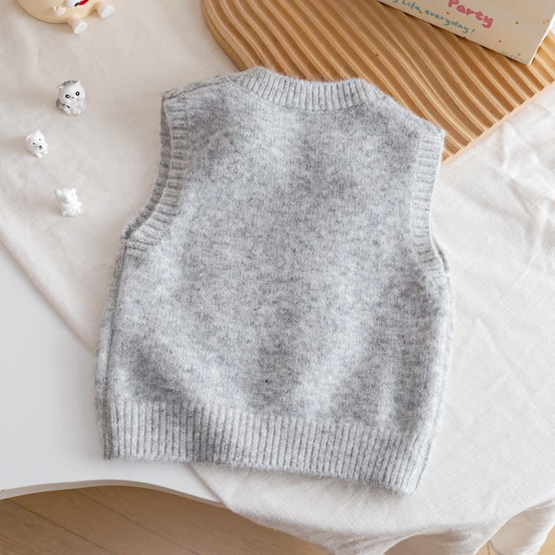 幼児用子犬刺繍ベスト - image 7